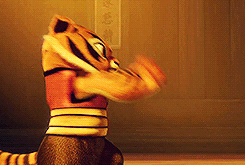 Tigress from Kung Fu Panda, as a baby martial artist